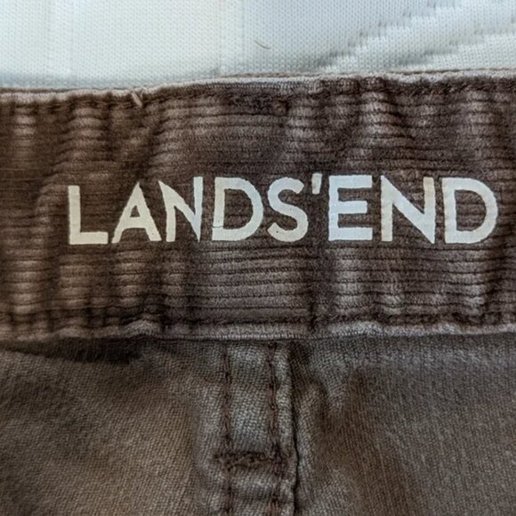Lands' End Mid Rise Straight Corduroy Pants Brown Size 6 Petite - Picture 7 of 11